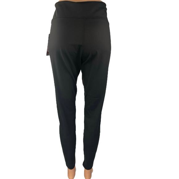 NEW 32 Degrees Heat Black High Waisted Activewear Workout Yoga Leggings Pants L - Picture 3 of 5